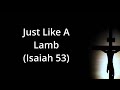 Just Like A Lamb (Isaiah 53)  Christian Messianic Praise Worship 2024! Inspiration Meditation!