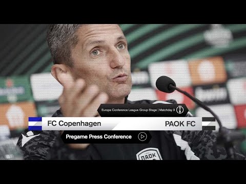 Pregame: Press Conference FC Copenhagen Vs PAOK - PAOK TV