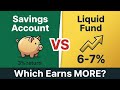 Liquid Fund vs Savings Account – Which Earns More? | Liquid Mutual Funds Explained for Beginners