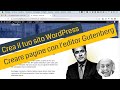 Crea il tuo sito WordPress - Creazione pagina chi sono con Gutenberg e GenerateBlocks