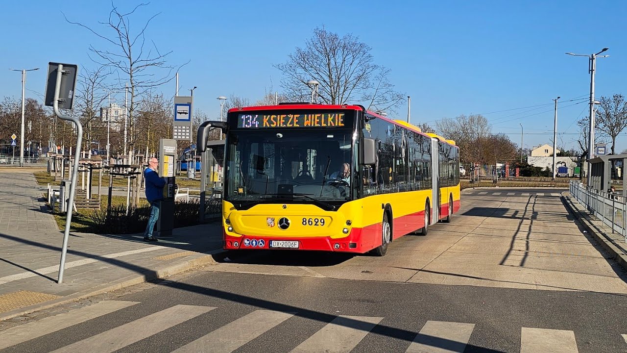 [🇵🇱PL] MPK Wrocław - Mercedes-Benz Conecto G II #8629 - [🚍134➡️WROCŁAW NOWY DWÓR (P+R)🚂]