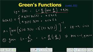 Lecture 92 | Finding Green's Function of 1D PDE | Solved Problems