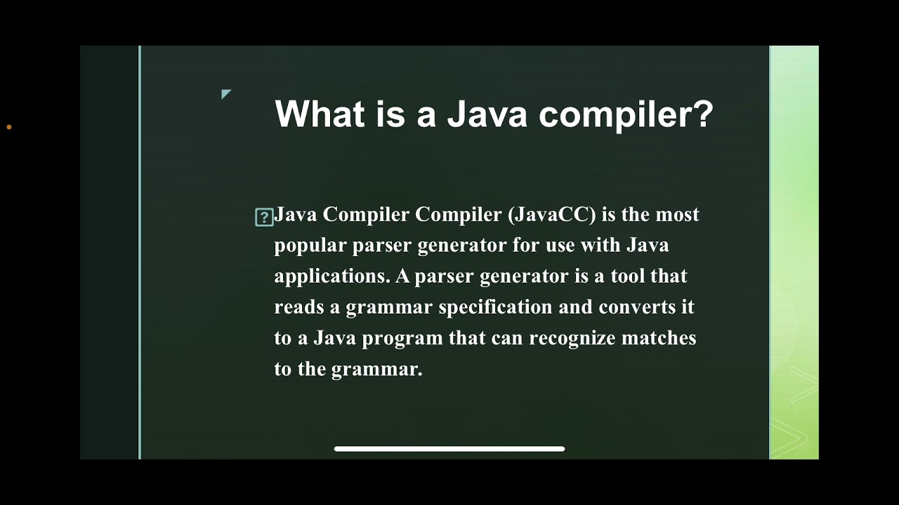 COMPILER DESIGN - JAVA CC - Vishnu Varsha U (711118104085) - YouTube