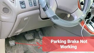 How To Troubleshoot Parking Brake Not Working, 99-03 Lexus RX300, part 1