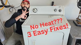 Top 3 Reasons Why Your Whirlpool/Kenmore Electric Dryer Is Not Heating!
