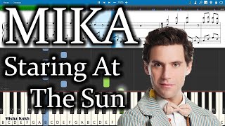 Miniatura del video "MIKA - Staring At The Sun [Piano Tutorial | Sheets | MIDI] Synthesia"