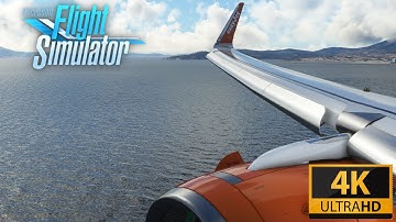 (4K) EXTREME CROSSWIND Landing at Gibraltar | Microsoft Flight Simulator 2020 | Ultra Graphics