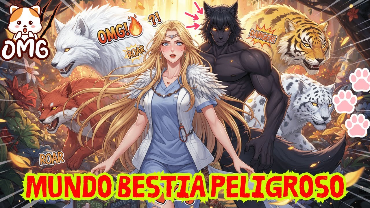Resumen Manhua: Mujer humana atrapada en el mundo bestia donde los machos feroces la reclaman