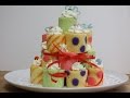 How to make Roll cake Tower  ロールケーキタワー 作り方　レシピ
