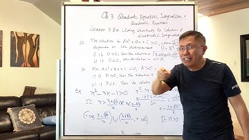 Lesson 3.8e: Solving Quadratic Inequalities Using Shortcuts