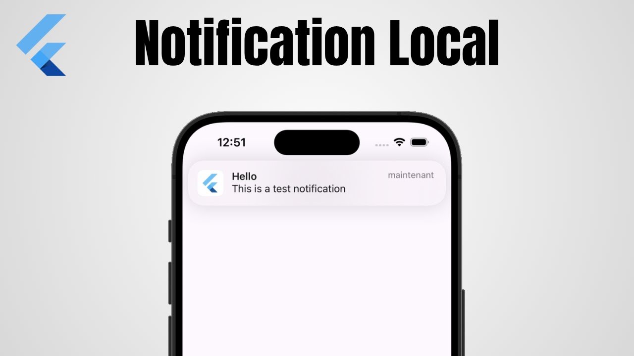 Comment fonctionne les Notifications local en flutter - YouTube