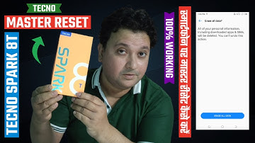 HOW TO MASTER RESET ON TECNO SPARK 8T SMARTPHONE | TECNO स्मार्टफोन पर मास्टर रीसेट कैसे करें