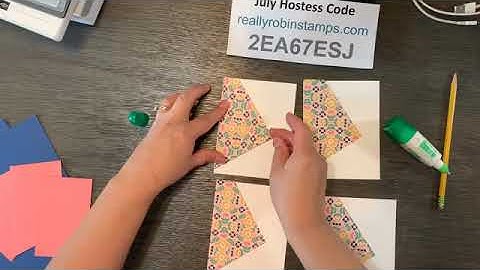 4 in 1 Quadrilateral Cards from 6 x 6 Paper - Papercrafting Playdate #25