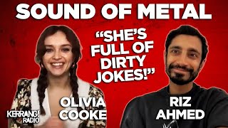 ‘She’s full of dirty jokes!’ Riz Ahmed + Olivia Cooke | Sound of Metal