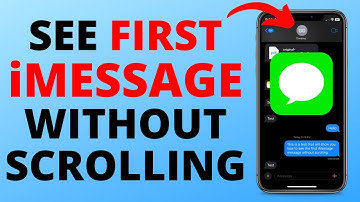 How to See First iMessage Without Scrolling - 2024