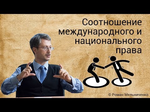 Соотношение международного и национального права