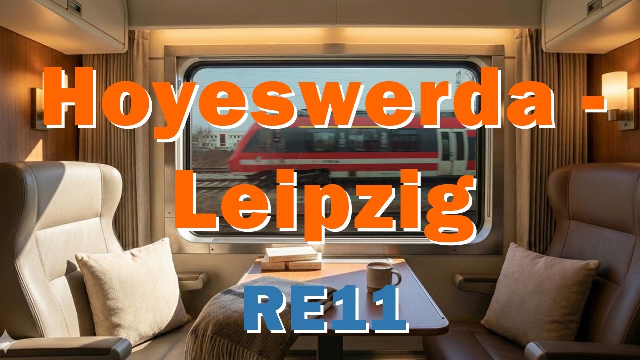Hoyeswerda - Leipzig | RE11 | Train Window POV | 4k
