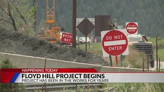 Construction begins on I-70 near Floyd Hill