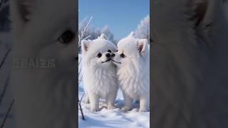 ❄️ Puppy Snow Playtime | Two Little Dogs Having the Best Winter Day 🐕❄️雪地里的小狗玩耍 | 冬天最可爱的瞬间
