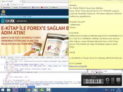 Visual Basic BC.VC Oto Tıklama Yapımı