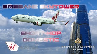 Staying at the tallest building in Brisbane and Virgin Australia economy