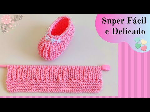 SAPATINHO DE TRICÔ FÁCIL PARA BEBÊ