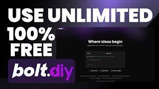 Bolt.DIY - Free Open Source AI Coder (Full Setup & Tutorial) | Access Bolt.new For Free