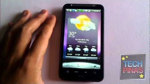Weather Widget and App on HTC Desire HD