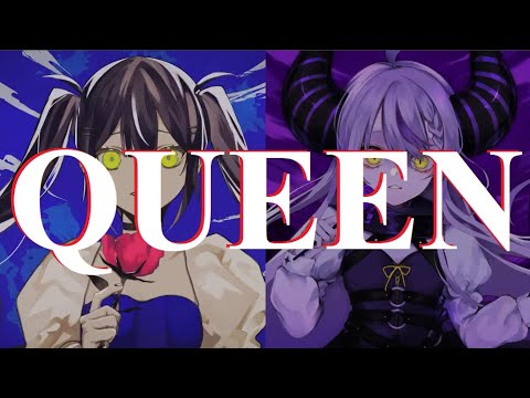 [ Hololive ] QUEEN - Kanaria/ cover by Towa/Laplus (lyrics EN - Romanji)