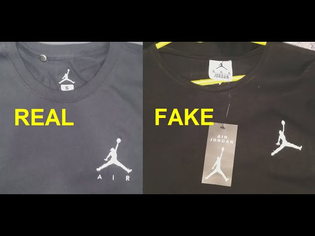 Real vs Fake Air Jordan T shirt. How to 