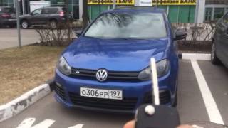 Складывание боковых зеркал с ключа VW Golf R mk6