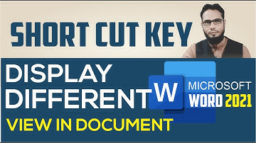 DISPLAY  VIEW OF DOCUMENT IN WORD(Print layout view, Reade modemed Layout, Outline, Draft view)
