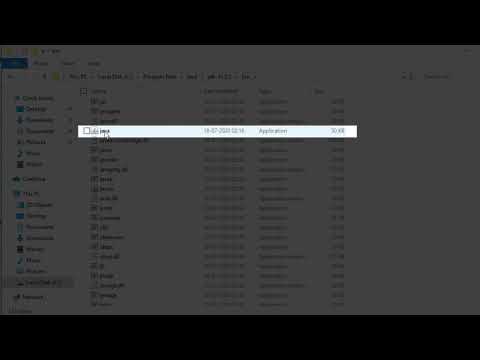 Install JAVA JDK on Windows 10.
