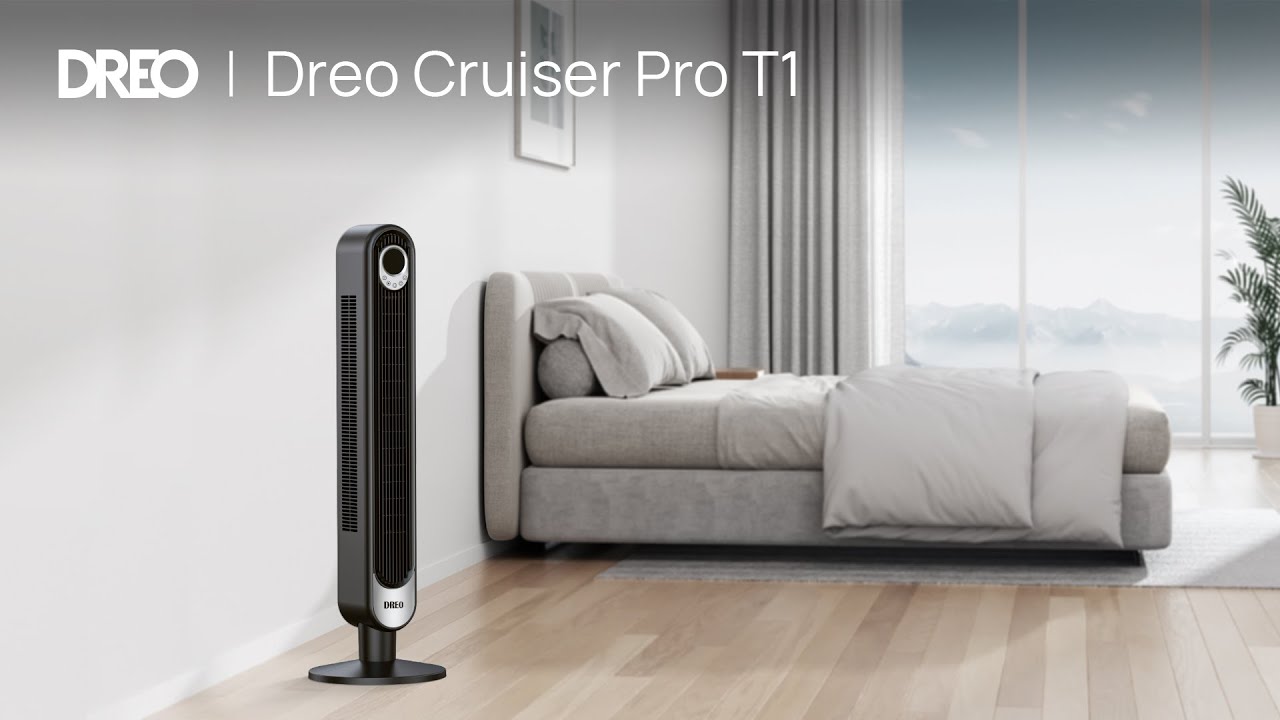 Dreo Cruiser Pro T1 42 Tower Fan - YouTube