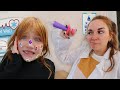 STiCKER POX and TURKEY FEET!!  Adley & Niko visit Dr Mom and Navey to be Brave for 2 shots! NEW SONG