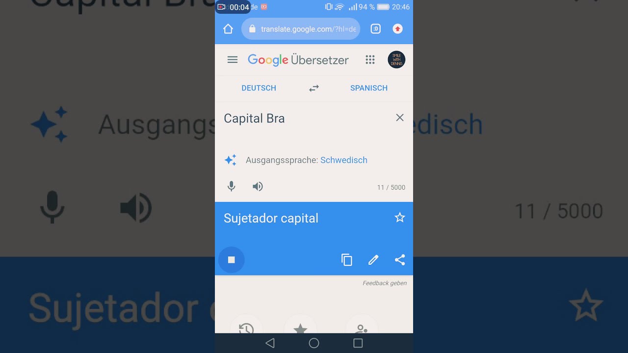 CAPITAL BRA on SPANISCH 🇪🇸 (Google-Translation)