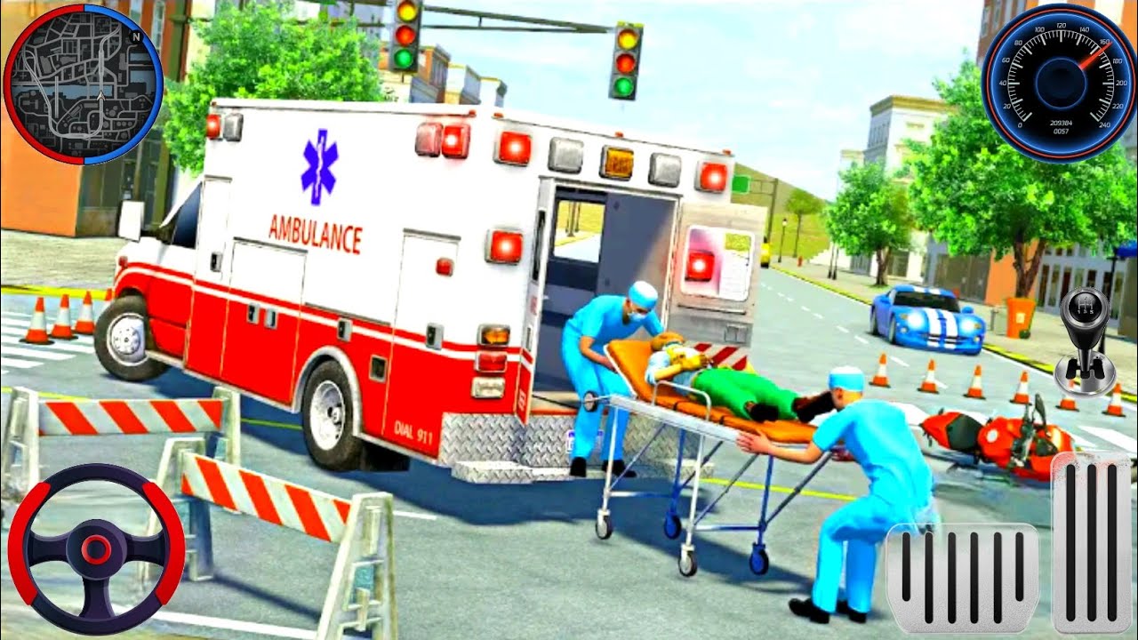 Ambulance City Rescue Simulator - 911 US Emergency Ambulance Driving 3D Android Gameplay
