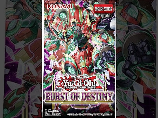 yugioh burst of destiny cover card Yu-Gi-Oh! TCG: Booster Display : Toys & Games 50 Commons 26 Super Rares 14 Ultra Rares 10 Secret Rares. Yu-Gi-Oh! Official Card Game Duel