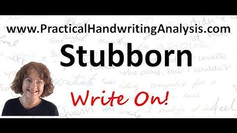 Personality from Handwriting Signature - Stubborn (Graphology)