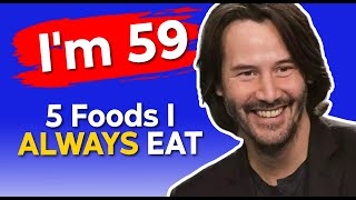 Famous I EAT TOP 5 FOODS & Don't Get Old! 🔥 Keanu Reeves(59) still looks 35! Profile