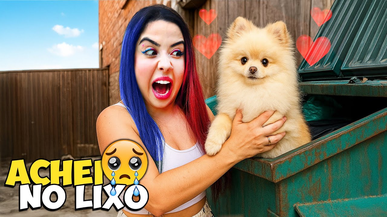 ABANDONARAM UM CACHORRINHO NA NOSSA CASA *Adotamos ?