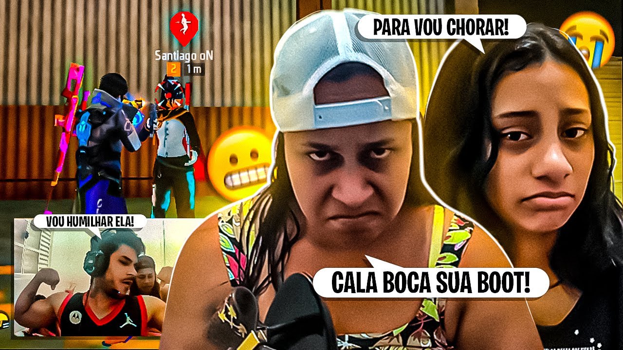 FOI ASSIM QUE EU E MINHA MÃE FEZ MINHA IRMÃZINHA CHORAR MUITO NO MEIO DO X1E QUITAR KK FREE FIRE 😭