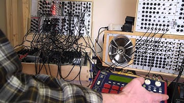 AniModule synth Integrated in realtime to traditional Songwriting workflow with MPC1000