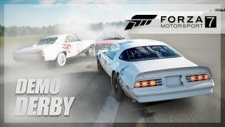 Forza Motorsport 7 - DEMOLITION DERBY! (Crash Physics, Wrecks, More!) screenshot 2