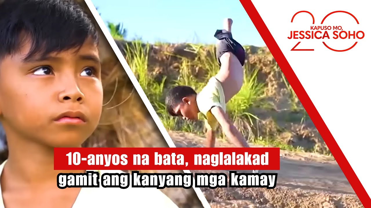 10-anyos na bata, naglalakad gamit ang kanyang mga kamay | Kapuso Mo, Jessica Soho