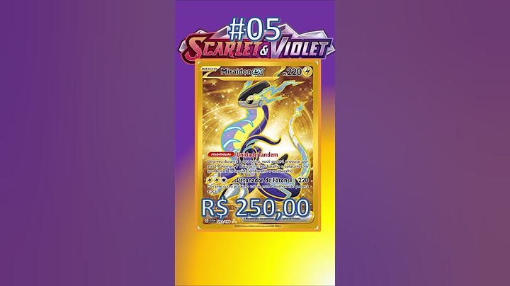 AS 10 CARTAS POKÉMON MAIS VALIOSAS DE ESCARLATE E VIOLETA