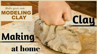 How to make sculpture clay full tutorial || easy making clay at home tutorial ||