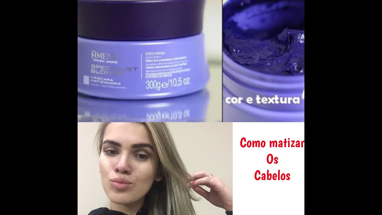 Como matizar os cabelos passo a passo - YouTube