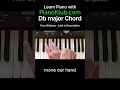 Db major chord  on piano - in 3 minutes