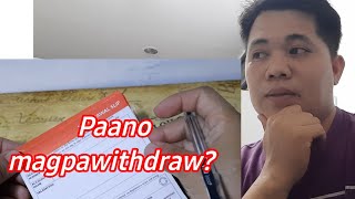 Passbook Paano Magpawithdraw?